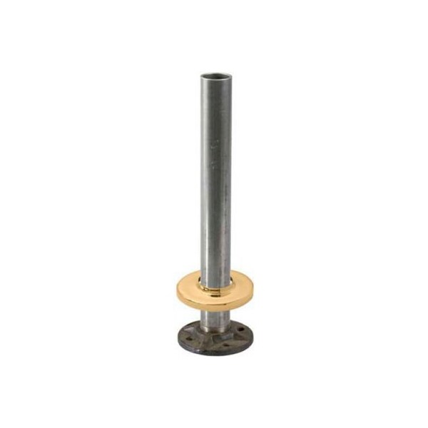 Lavi Industries Steel Flange and Steel Insert, for 2" Tubing, w/Polished Brass Canopy 00-B/2 - main